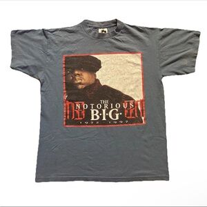 Vtg 1997 The Notorious B.I.G. T-Shirt THE Planet Inc. Sz L Made In USA